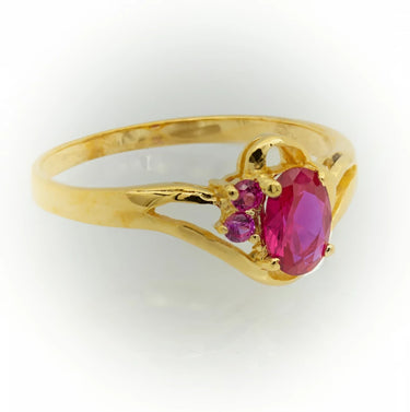 Anillo de Oro con Piedras, Para Niñas o para Mujeres 1